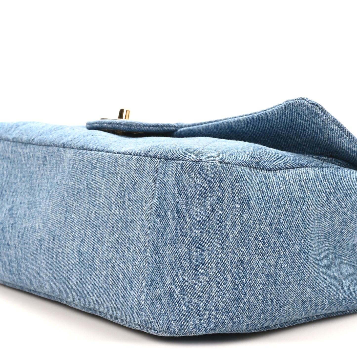 Denim Small Souplissimo Maxi Flap Blue