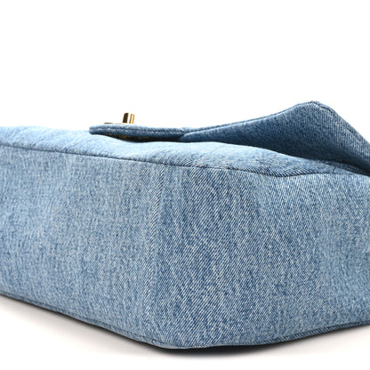Chanel Denim Small Souplissimo Maxi Flap Blue 10 of 10