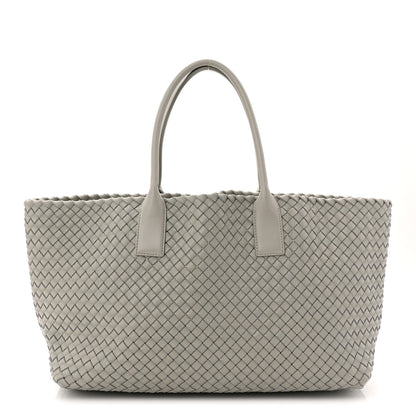 Bottega Veneta Lambskin Intreccio Medium Cabat Agate Grey 1 of 9