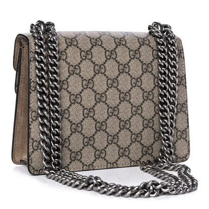 Gucci GG Supreme Monogram Mini Dionysus Shoulder Bag Taupe 3 of 11