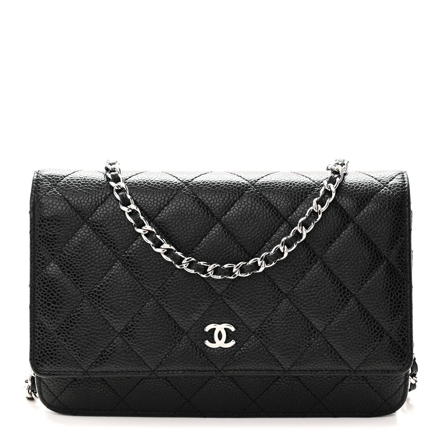 Chanel Caviar Quilted Wallet On Chain WOC Black 1 of 10