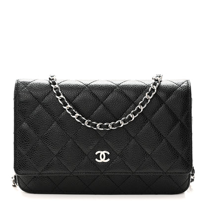 Chanel Caviar Quilted Wallet On Chain WOC Black 1 of 10