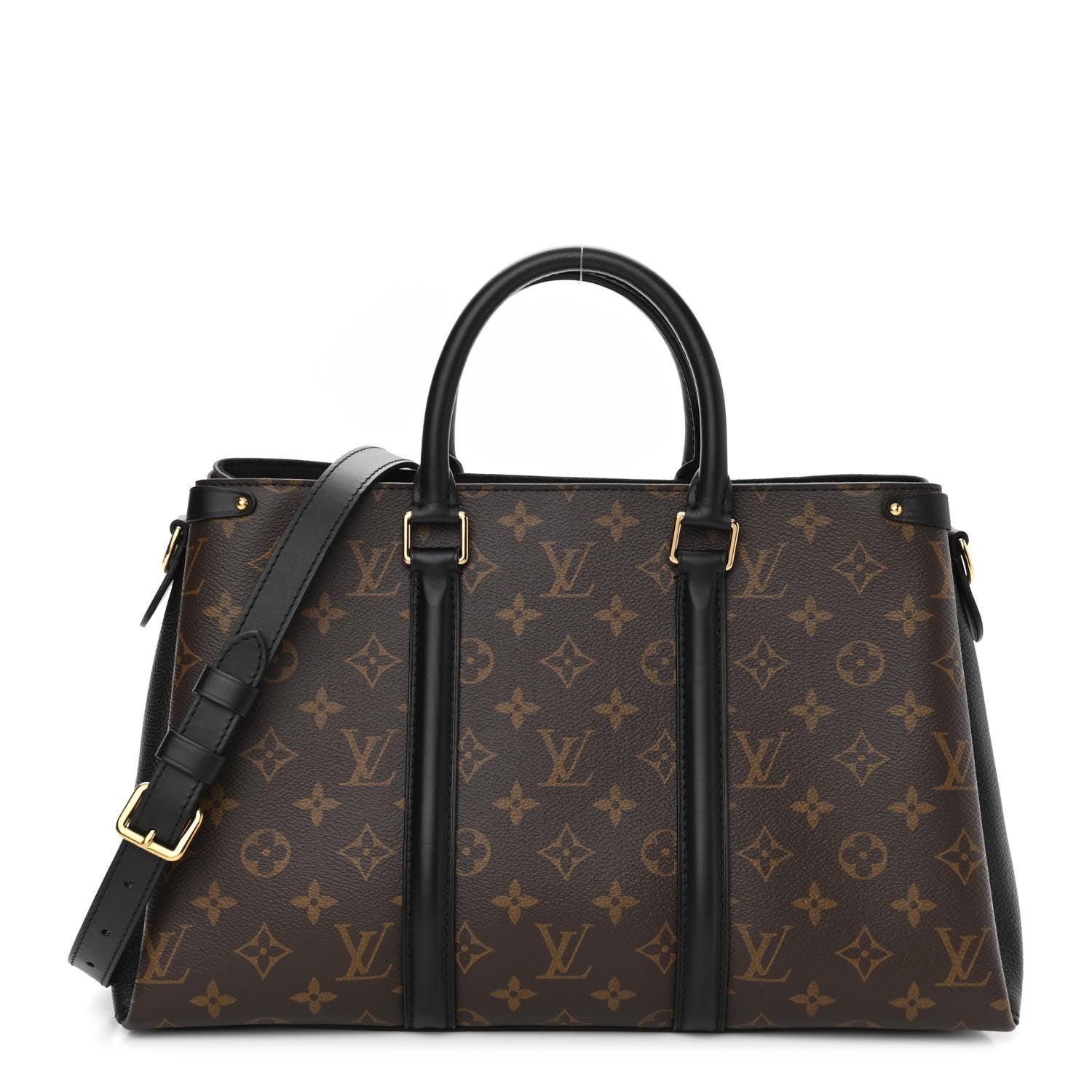 Louis Vuitton Monogram Soufflot MM Black 1 of 12