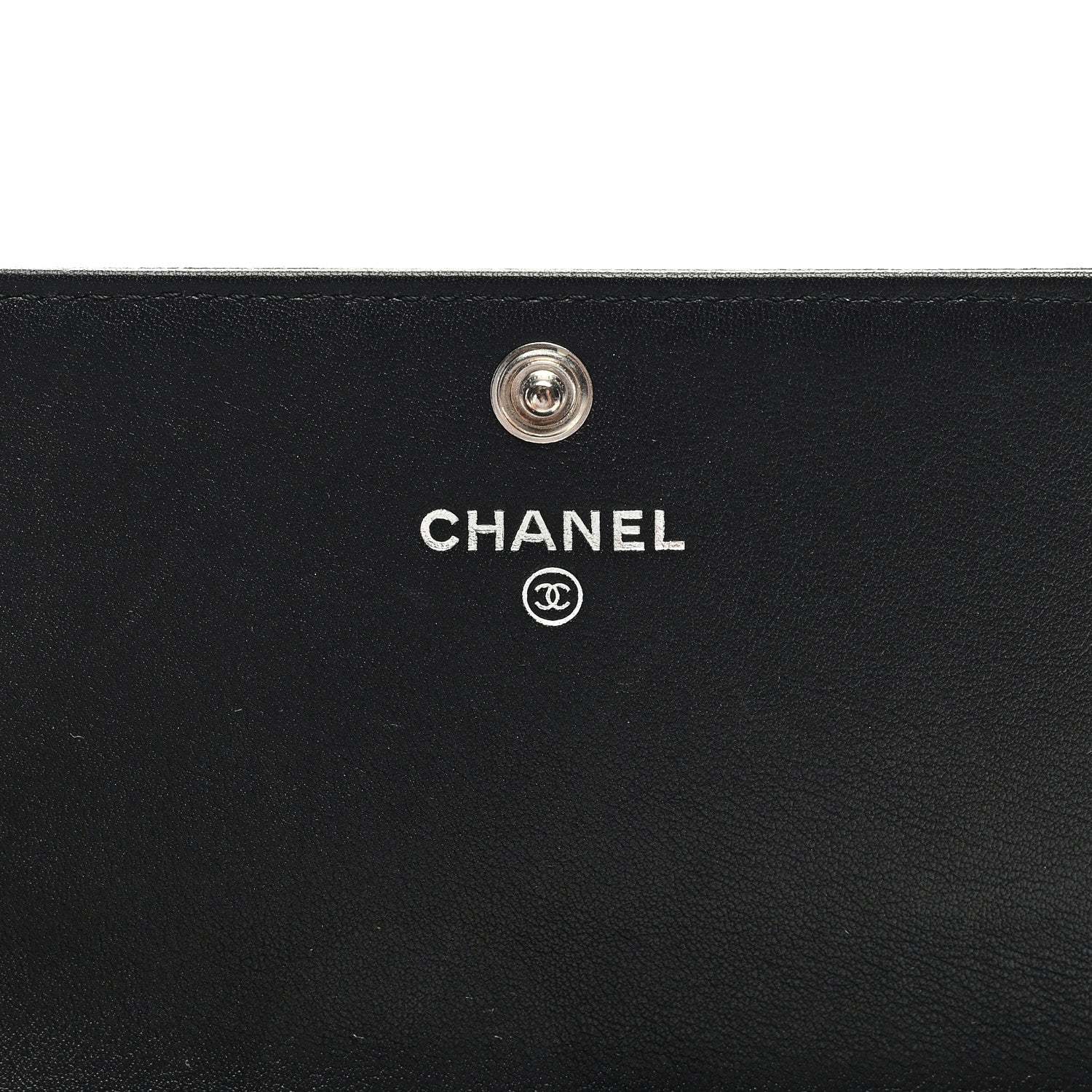 Chanel Caviar Sevruga Long Flap Wallet Black 6 of 7