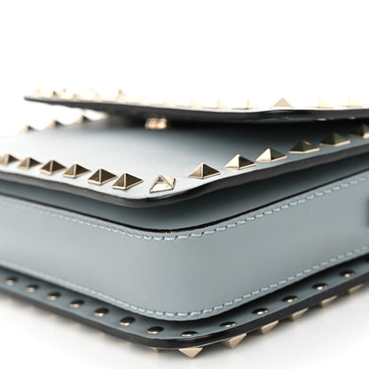 Valentino Garavani Vitello Rockstud Flap Crossbody Bag London Stone 9 of 9