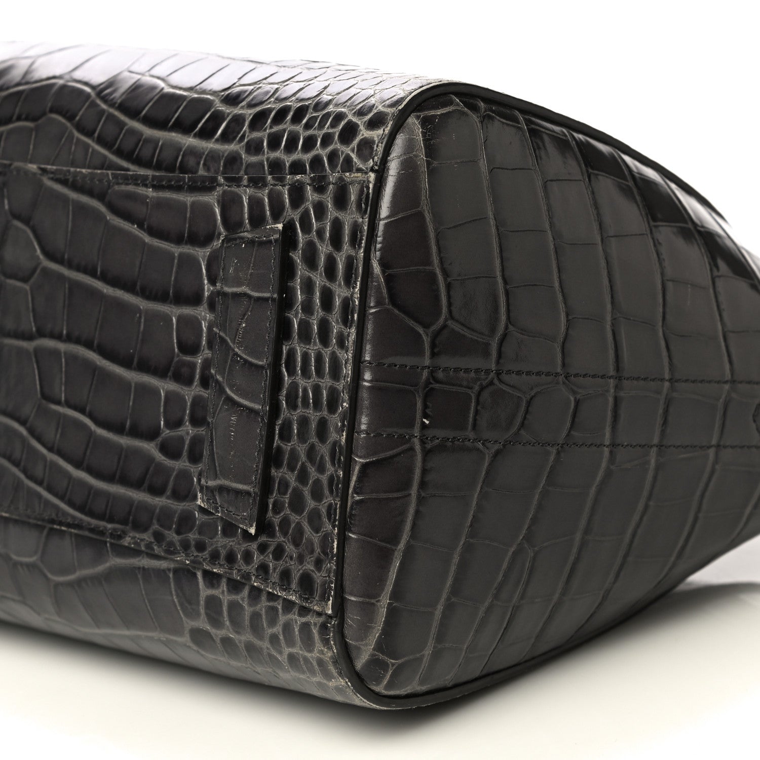 Givenchy Calfskin Crocodile Embossed Small Antigona Storm Grey 6 of 20