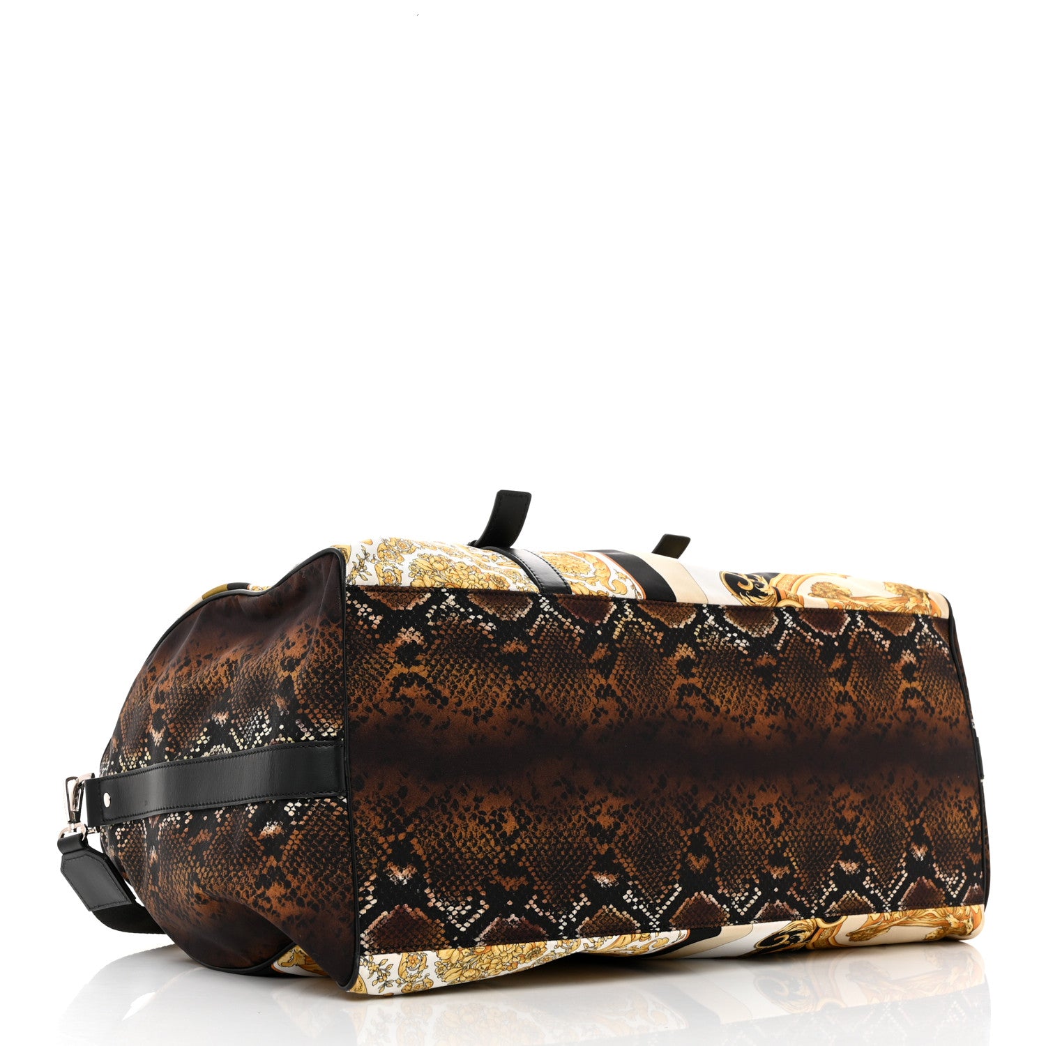 Versace Nylon Baroque Print Duffle Bag Multicolor 3 of 13