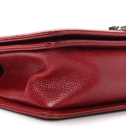 Chanel Caviar Quilted Medium Boy Flap Red 8 of 9