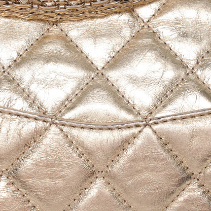 Chanel Metallic Aged Calfskin Quilted 2.55 Reissue 228 Flap Light Gold 17 of 19