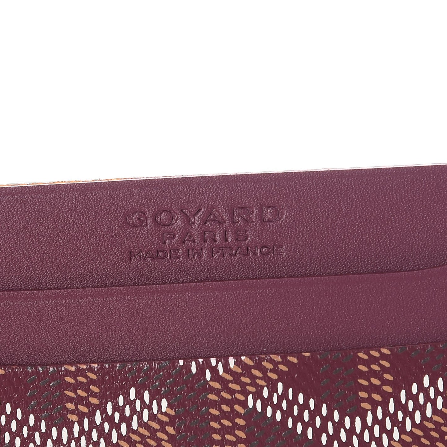 Goyardine Saint Sulpice Card Holder Bordeaux