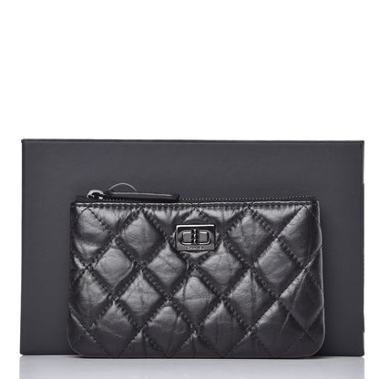 Chanel Aged Calfskin Quilted Small Reissue Cosmetic Case So Black 8 of 8