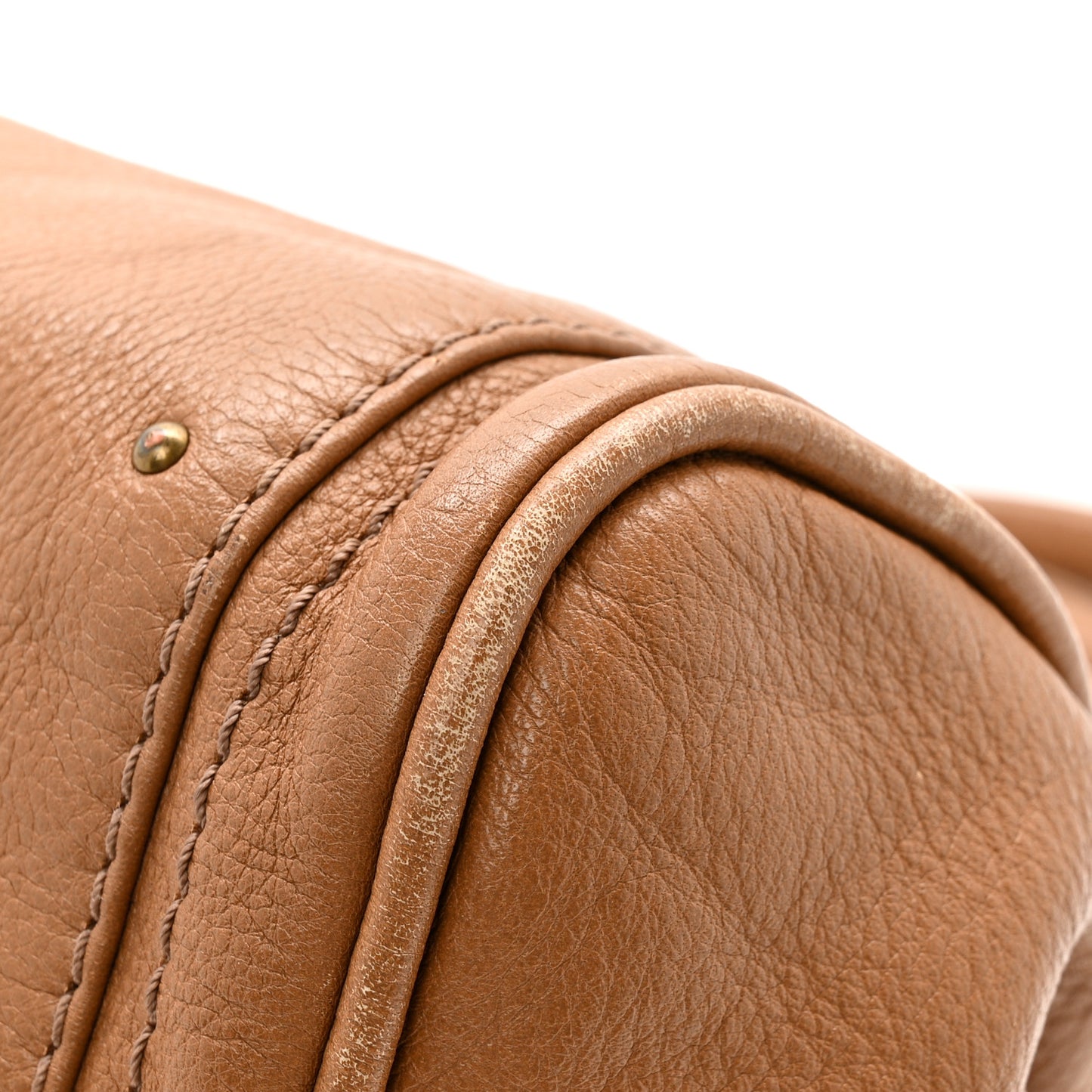 Calfskin Medium Paddington Satchel Tan