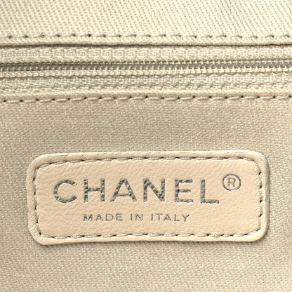 Chanel Glazed Goatskin Double Contrast Stitch Tote Black 6 of 10