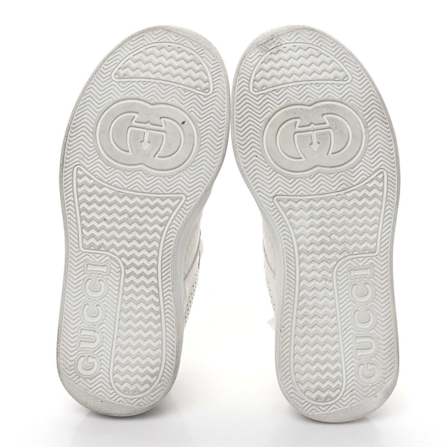 Gucci Calfskin GG Tennis Embossed Perforated Womens Platform 55mm Sneakers 38 Great White 5 of 11