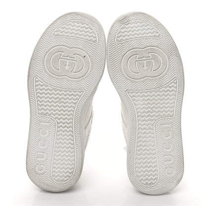 Gucci Calfskin GG Tennis Embossed Perforated Womens Platform 55mm Sneakers 38 Great White 5 of 11