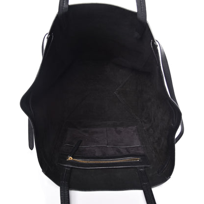 Celine Soft Grained Calfskin Medium Belt Cabas Phantom Black 5 of 10