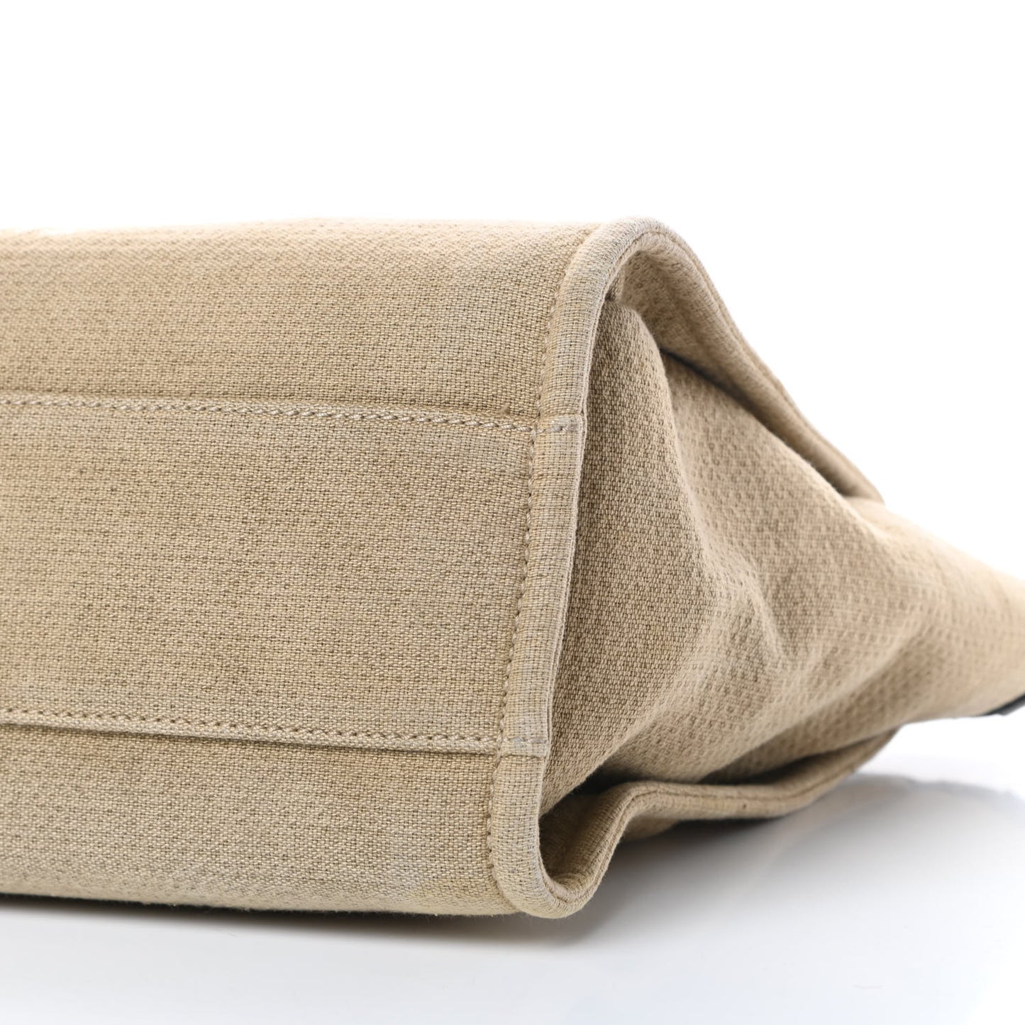 Canvas Small Deauville Tote Beige Black