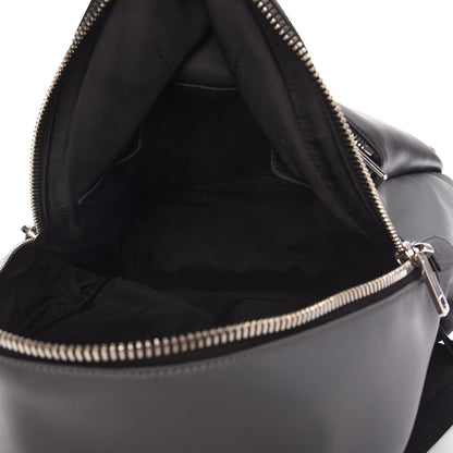 Fendi Nylon Calfskin Faces No Words Emoticon Backpack Grey Black 5 of 10