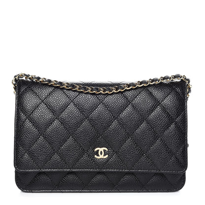 Chanel Caviar Quilted Wallet On Chain WOC Black 1 of 11
