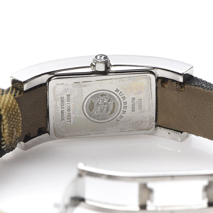 Burberry Stainless Steel Calfskin 18mm Heritage Nova Check Quartz Watch Black BU1009 5 of 8