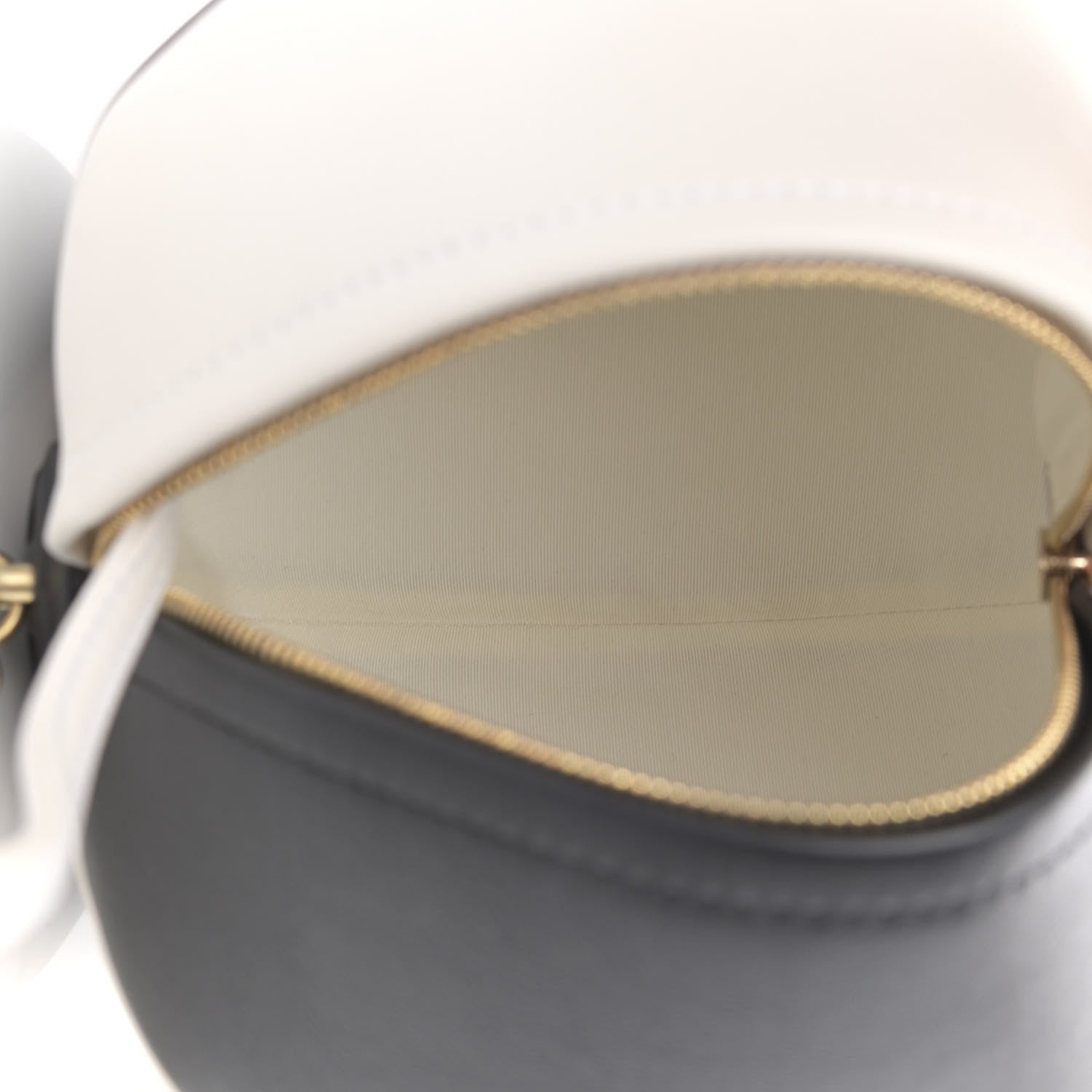 Chanel Calfskin Coco Beach Ball Bag White Black 5 of 10
