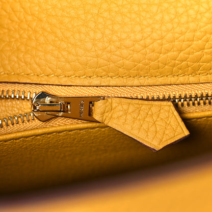 Hermes Taurillon Clemence Kelly Retourne 28 Jaune Ambre 20 of 42