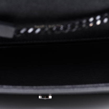 Saint Laurent Grain De Poudre Small Monogram Kate Satchel Black 4 of 9