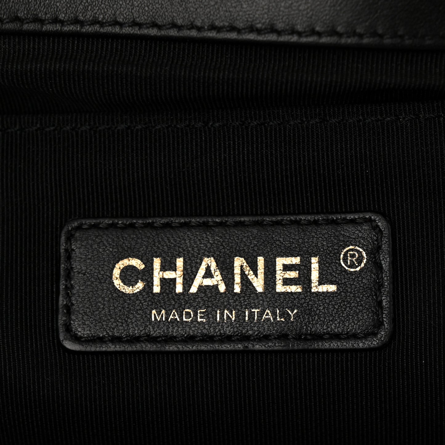 Lambskin Quilted Medium Boy Flap Black