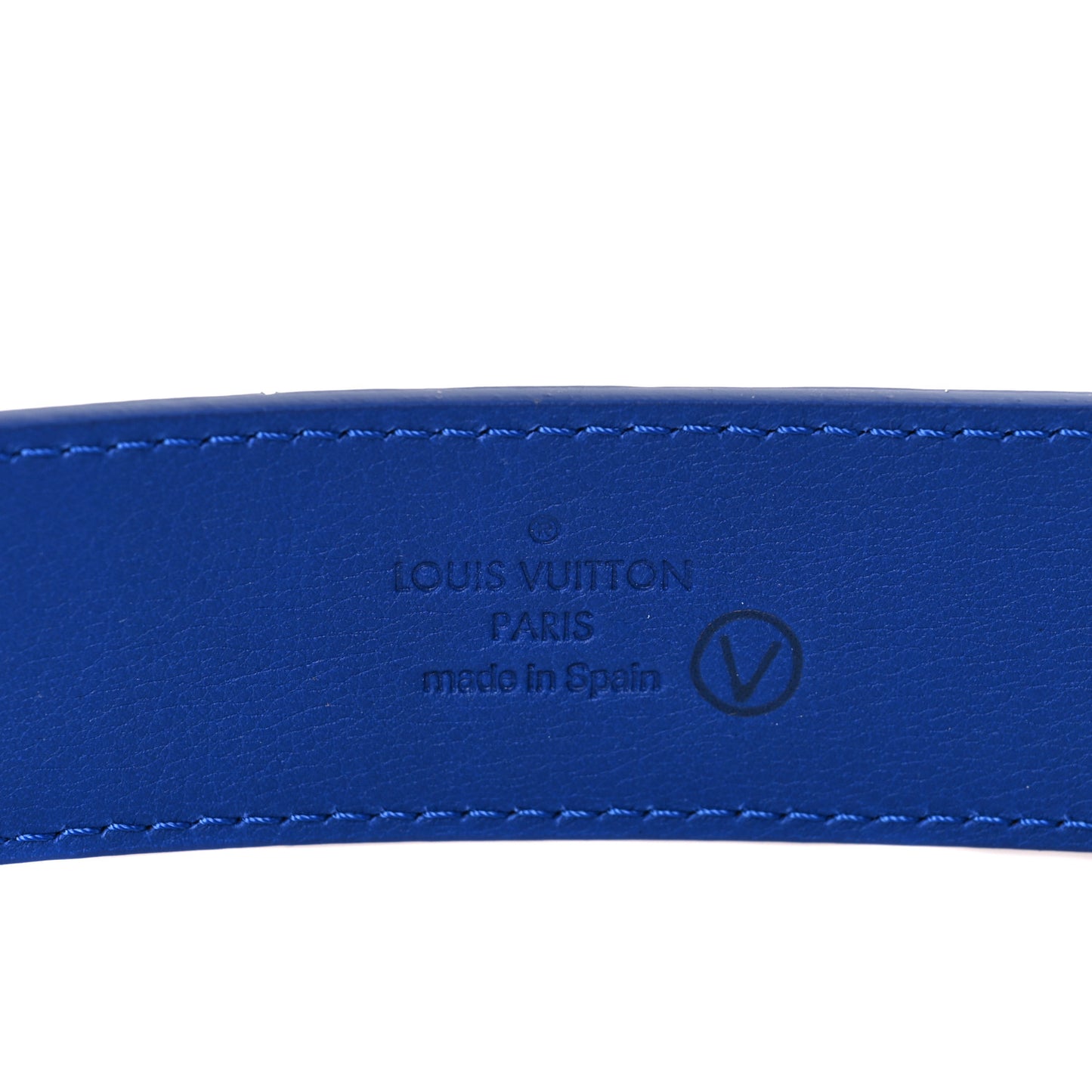 Ostrich 40MM Belt 95 38 Blue