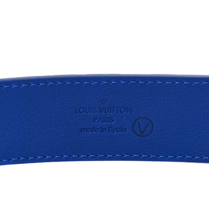 Louis Vuitton Ostrich 40MM Belt 95 38 Blue 3 of 8