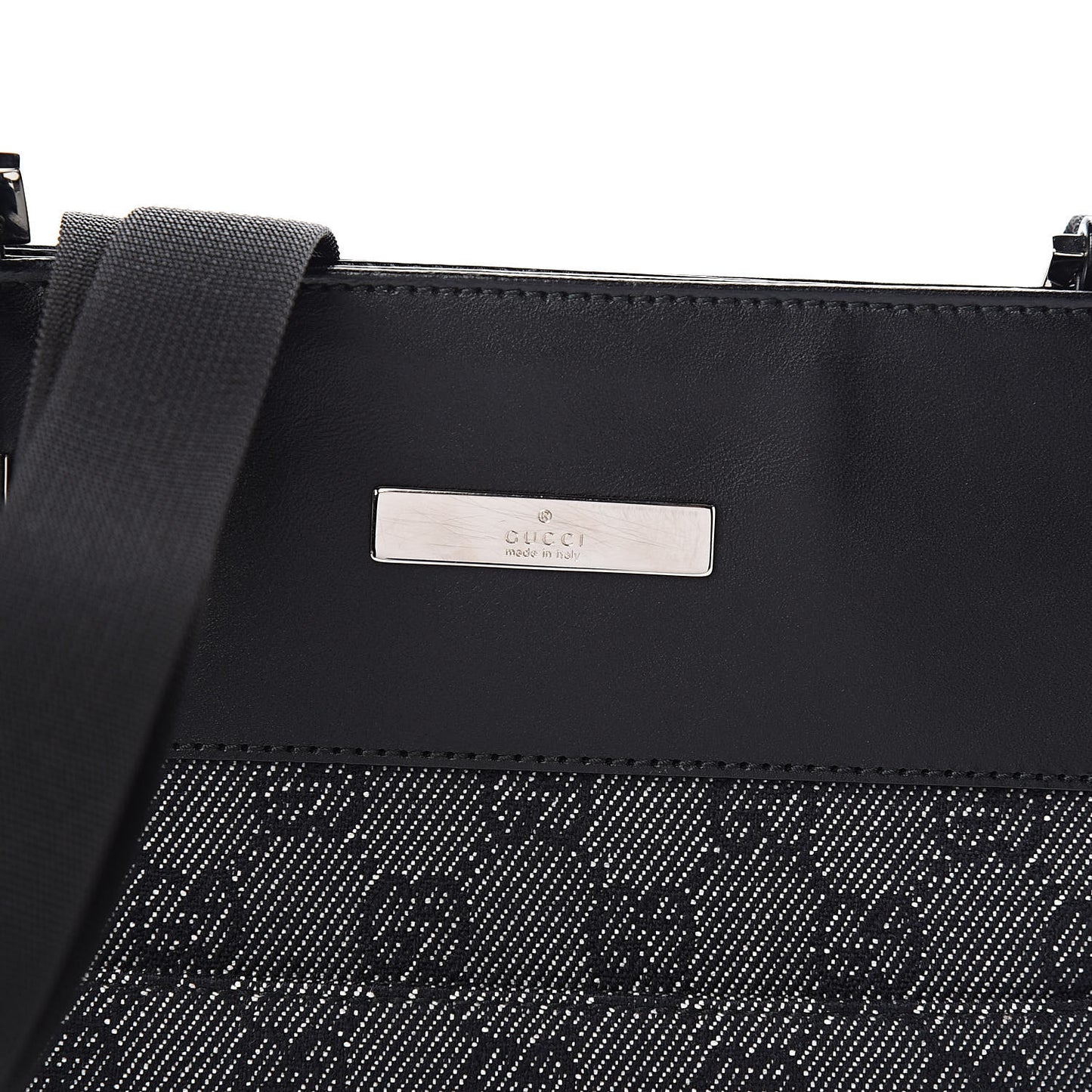 GG Monogram Messenger Crossbody Bag Black