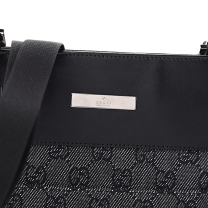 Gucci GG Monogram Messenger Crossbody Bag Black 10 of 11