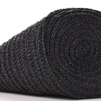 Saint Laurent Raffia Medium Panier Bag Black 8 of 13