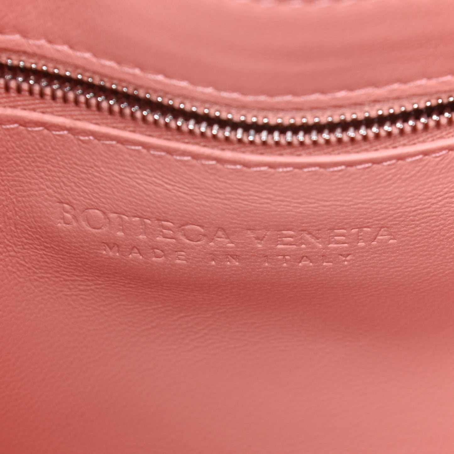 Nappa Maxi Intreccio Padded Cassette Crossbody Bag Peachy