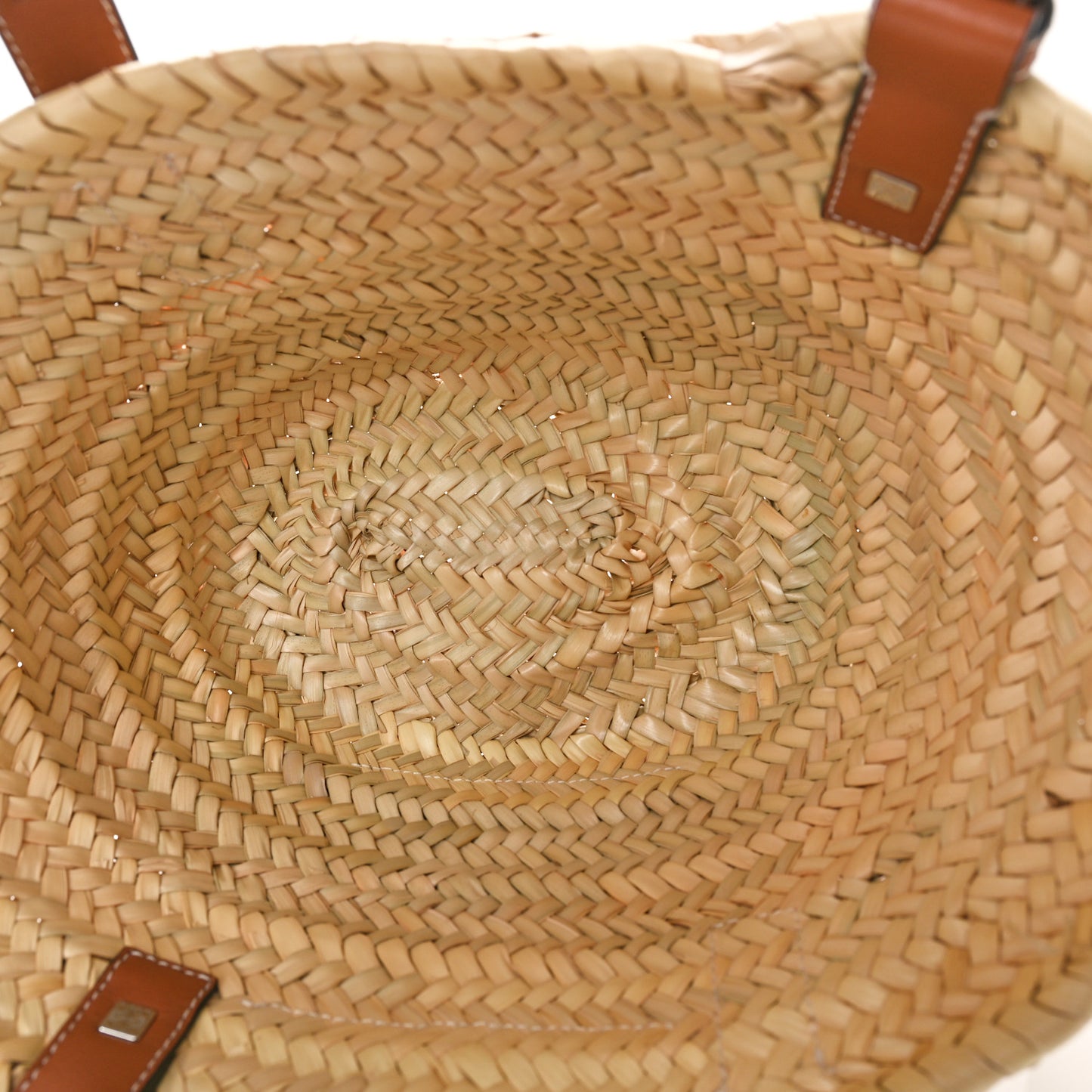 Raffia Small Basket Tote Bag Natural Tan