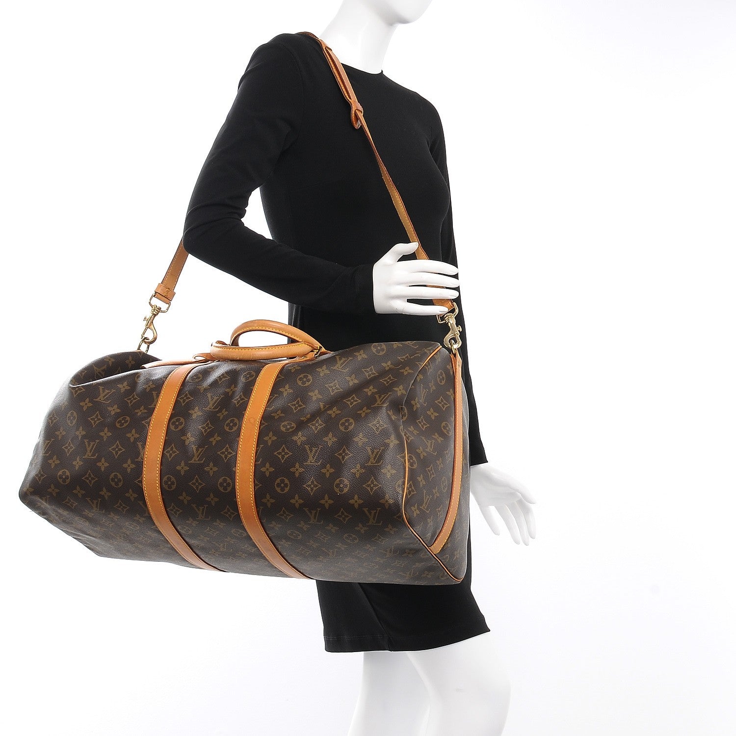 Louis Vuitton Monogram Keepall Bandouliere 55 3 of 20