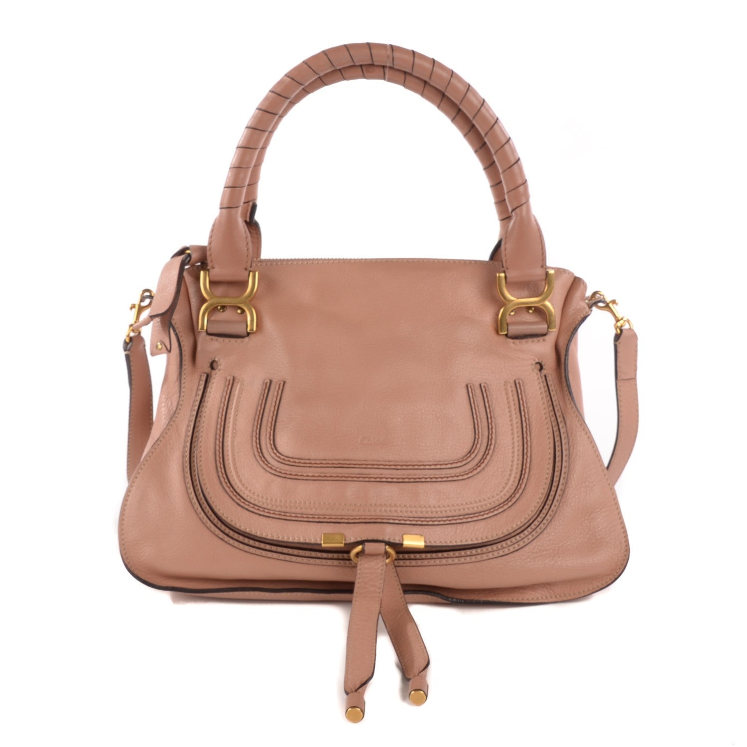 Chloe Calfskin Medium Marcie Satchel Nude 1 of 10
