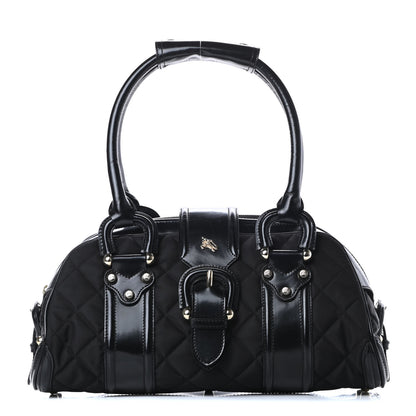 Burberry Nylon Quilted Smedna Satchel Black 1 of 14