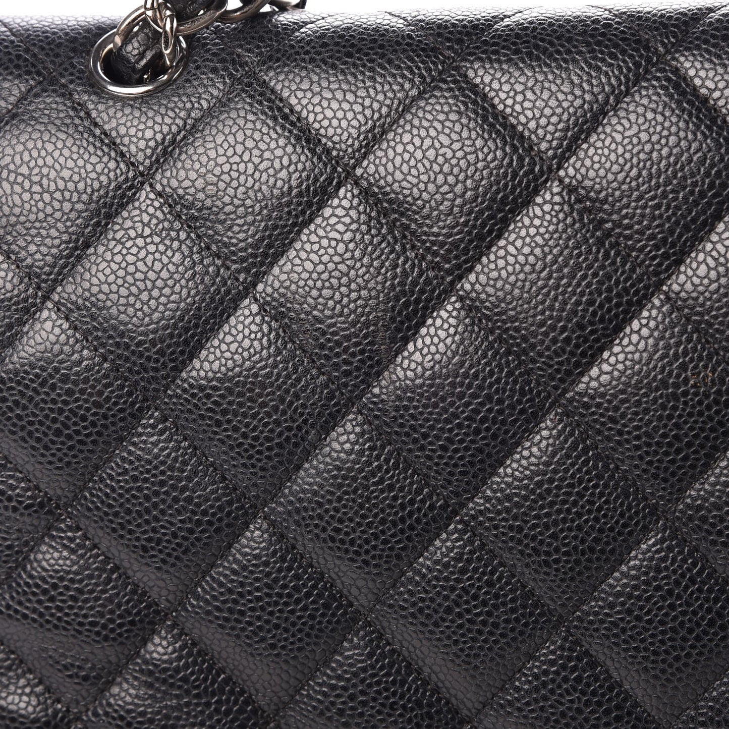 Caviar Quilted Maxi Double Flap Black