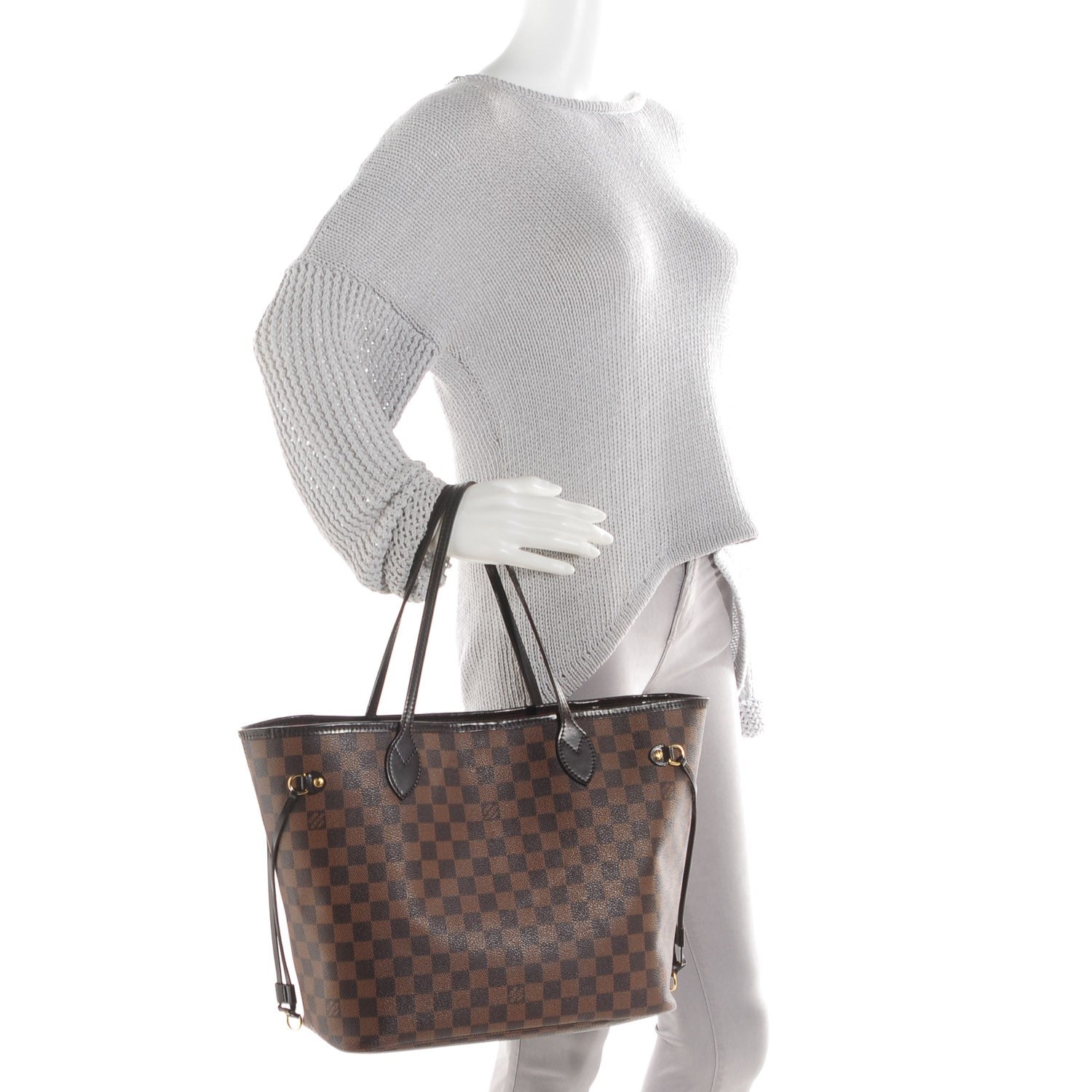 Louis Vuitton Damier Ebene Neverfull MM 2 of 14