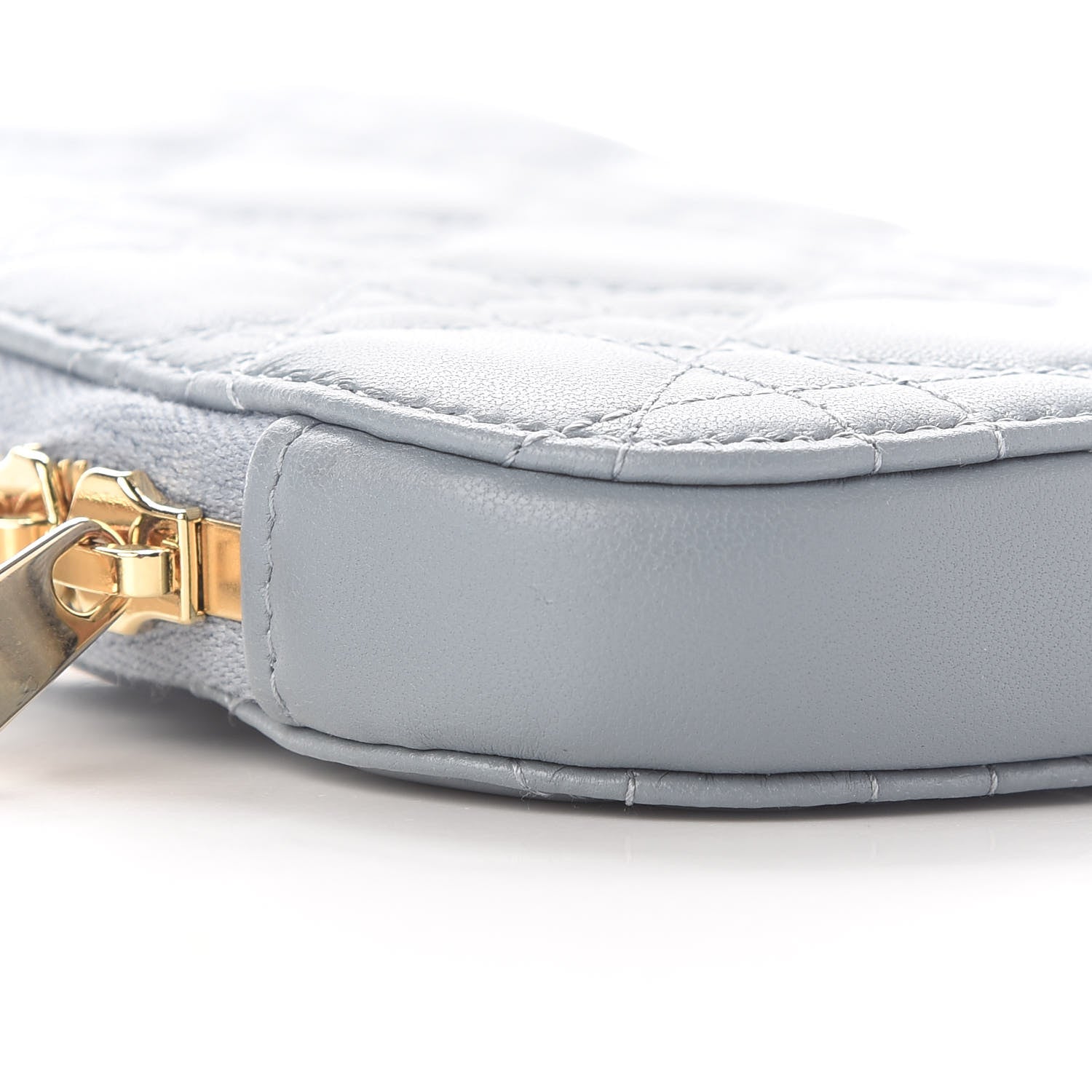 Christian Dior Lambskin Cannage Lady Dior Phone Holder Cloud Blue 6 of 7
