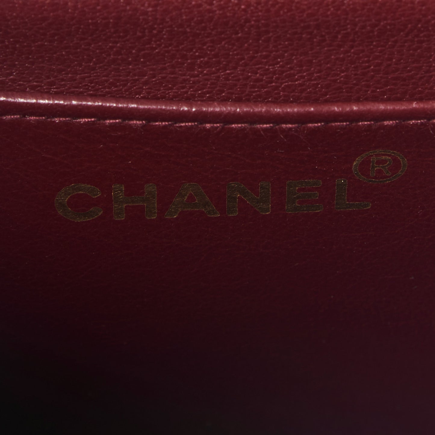 Lambskin Quilted Medium Single Flap Dark Brown