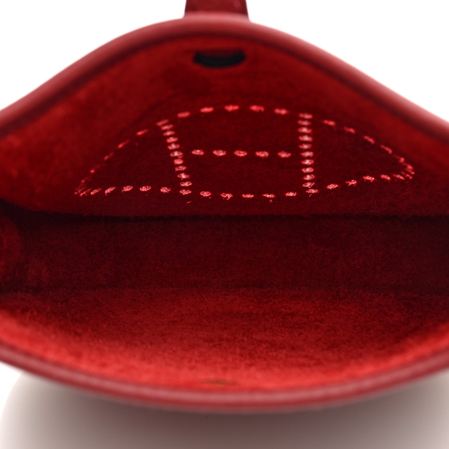 Hermes Taurillon Clemence Evelyne TPM Rouge H 5 of 11