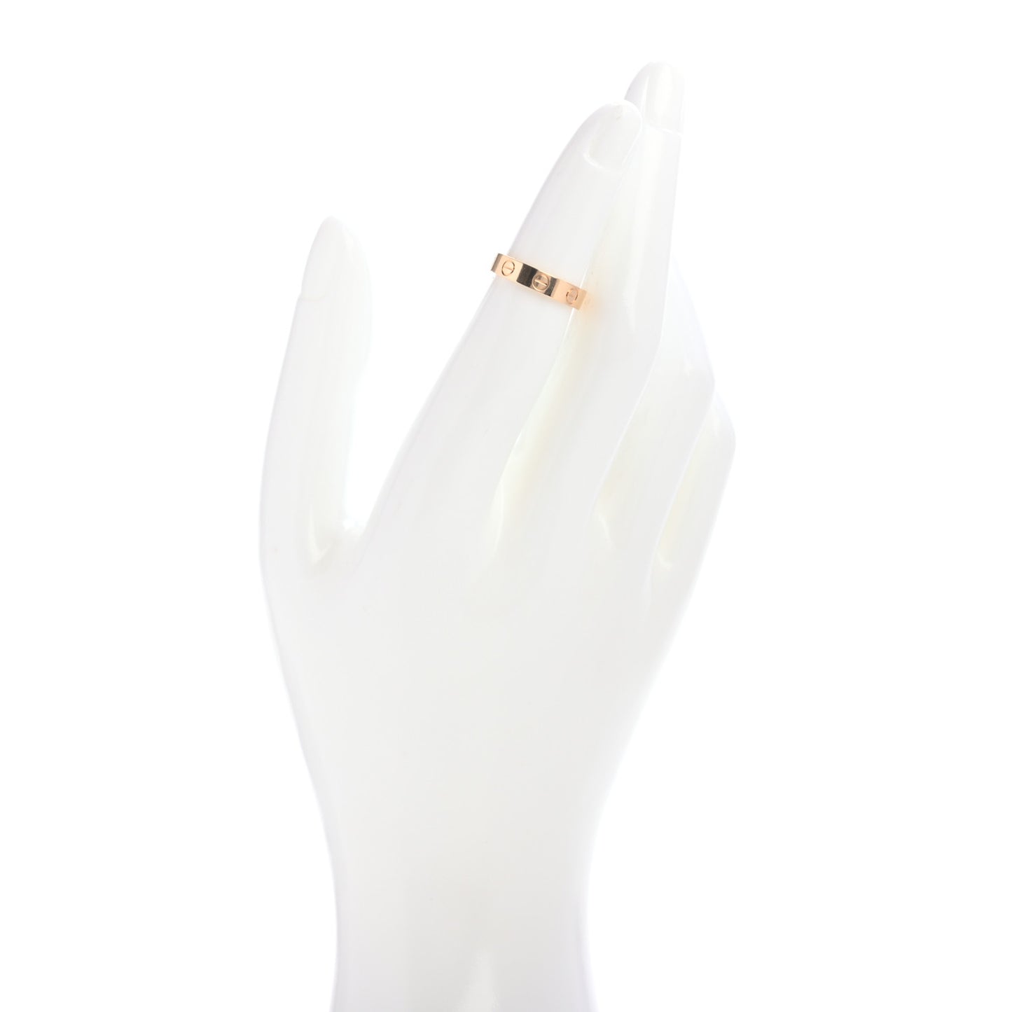 18K Yellow Gold 3.5mm LOVE Wedding Band Ring 47 4