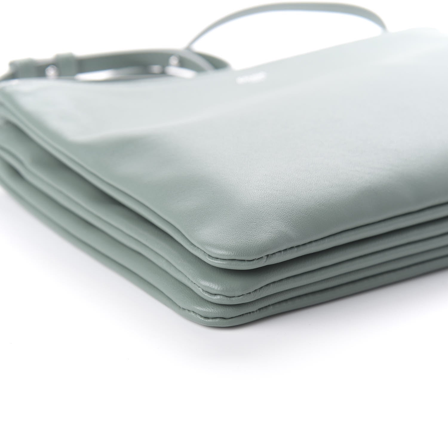 Celine Lambskin Large Trio Crossbody Bag Jade 6 of 8