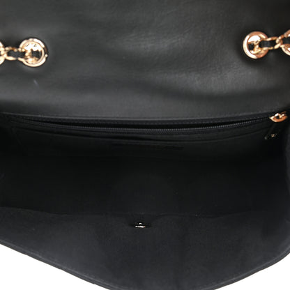 Chanel Calfskin Chevron Quilted Medium Statement Flap Black 5 of 15