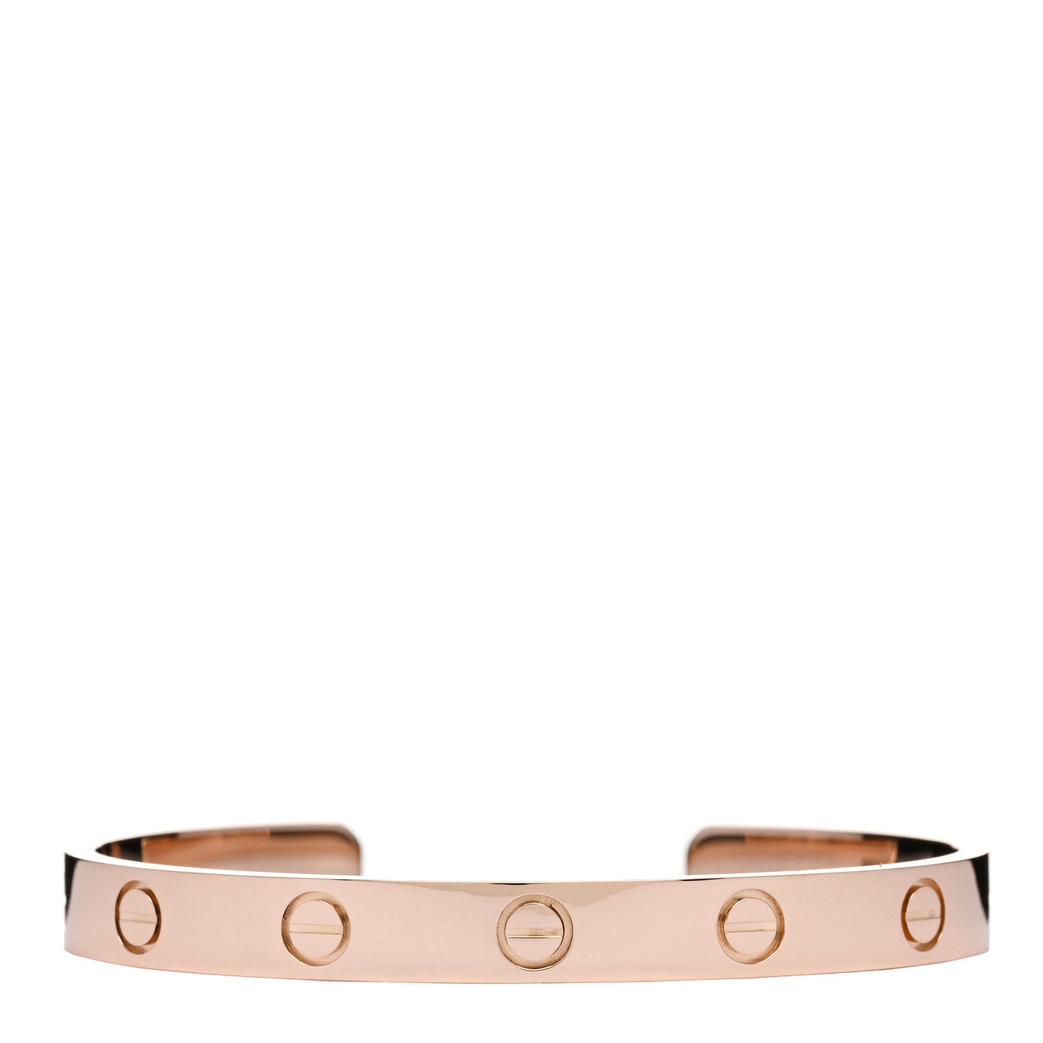 Cartier 18K Pink Gold LOVE Cuff Bracelet 16 1 of 3