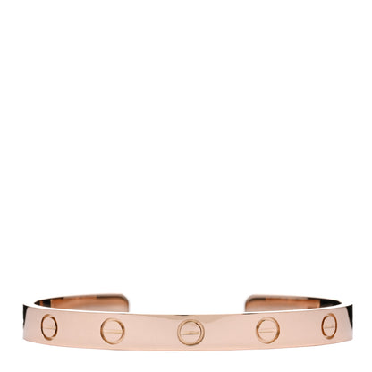 Cartier 18K Pink Gold LOVE Cuff Bracelet 16 1 of 3