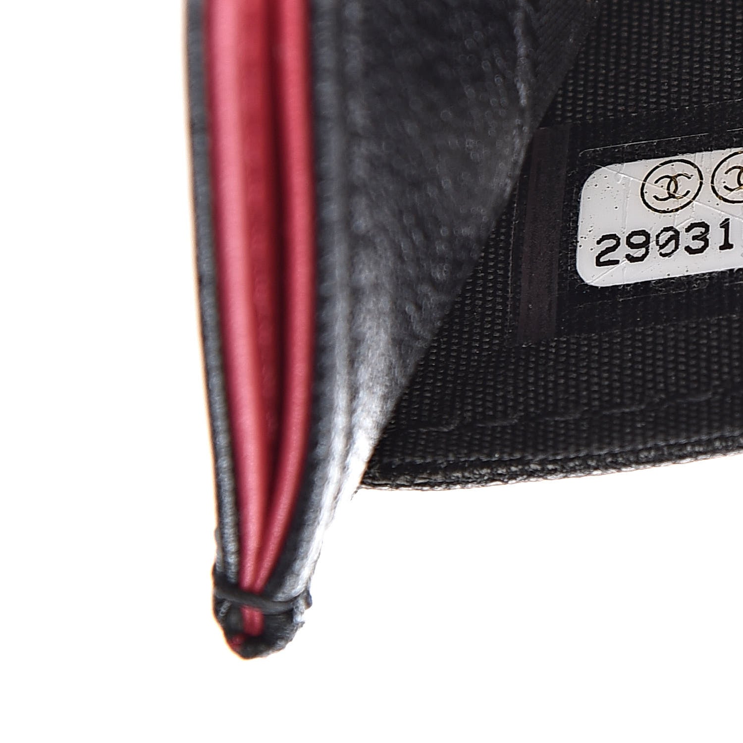 Chanel Shiny Goatskin Quilted Chanel 19 Card Holder Black 8 of 9
