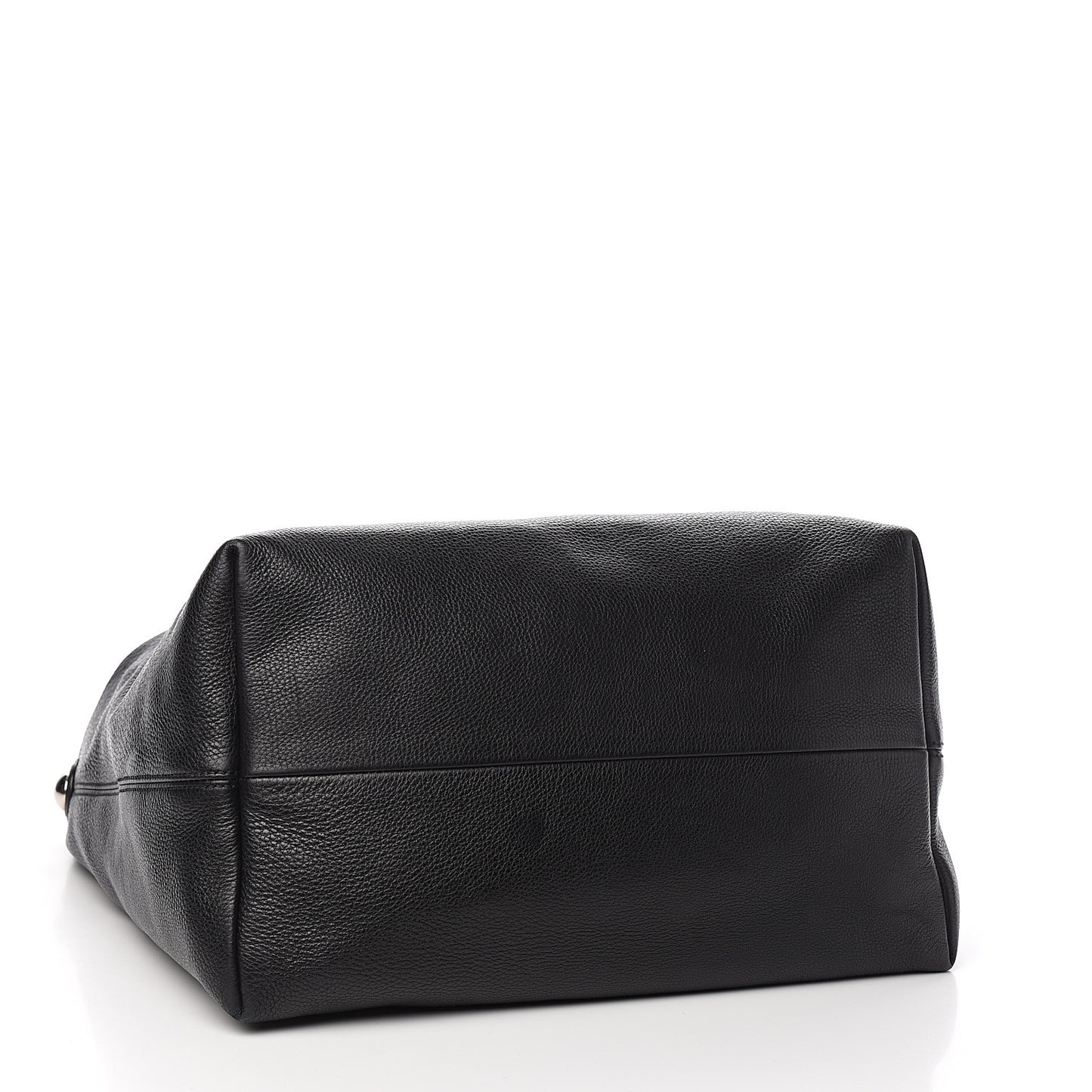 Pebbled Calfskin Large Icon Bit Hobo Black